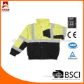 Class2 black bottom reflective fluorescent security jacket